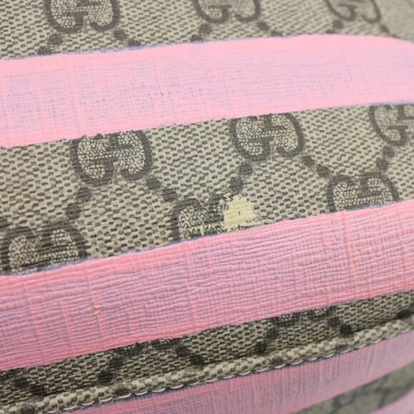 Gucci  Striped Kids GG Supreme Canvas Backpack Pink 271327 main image 5